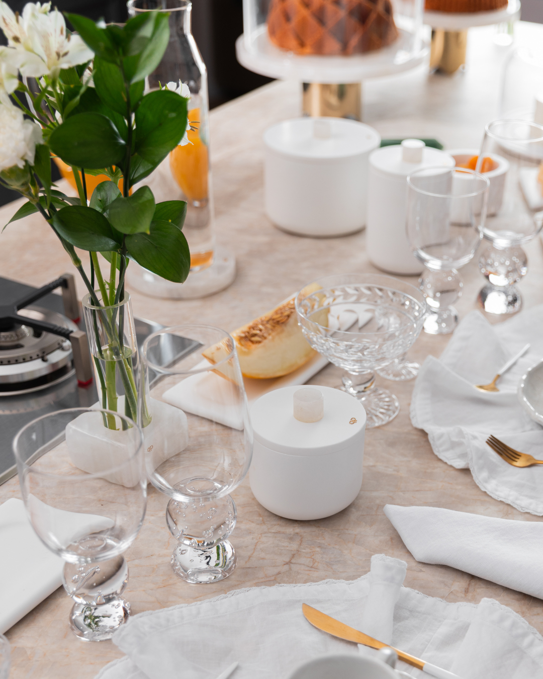 Apoio Para Talheres Bespoke - Corian White