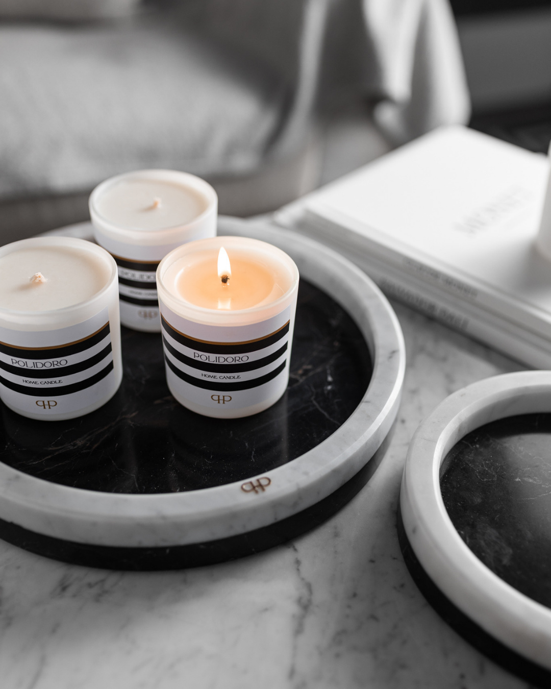 Polidoro Home Candle - White