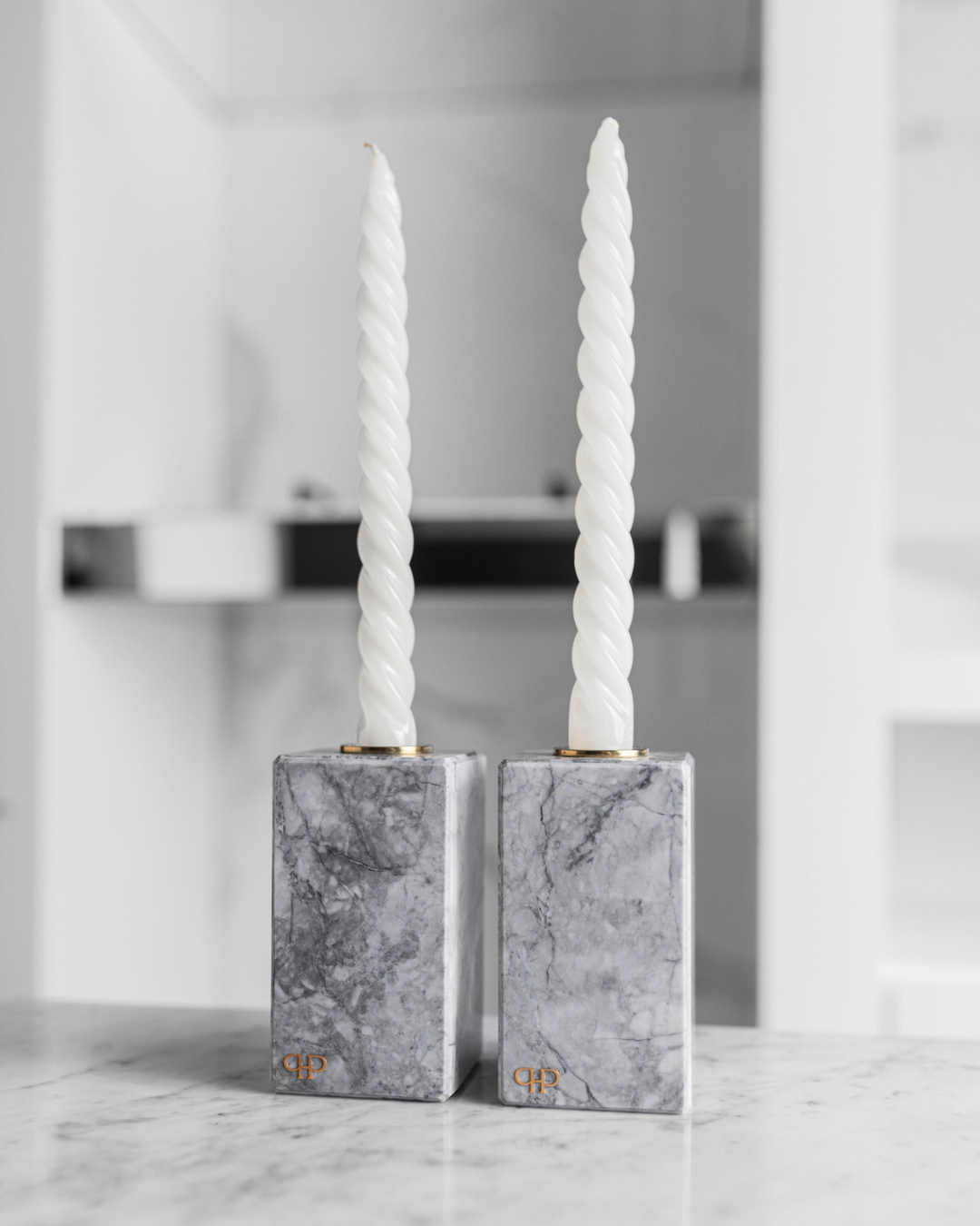Trio de Velas P&B