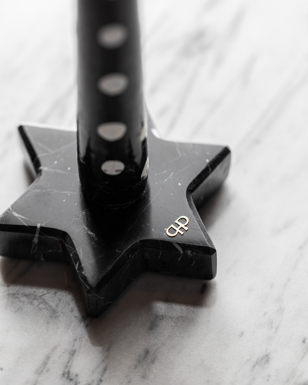 Castiçal Estrela - Nero Marquina