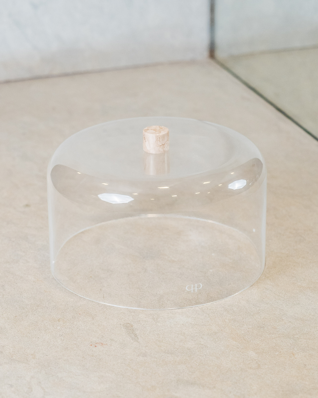 Cúpula para Boleira - Puxador Travertino Polido