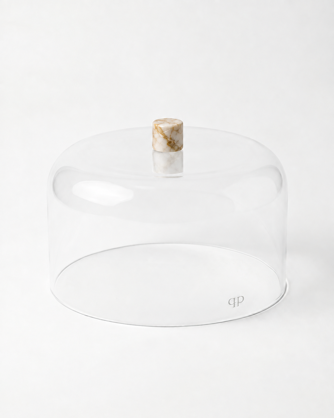 Cúpula para Boleira - Puxador Calacata Gold
