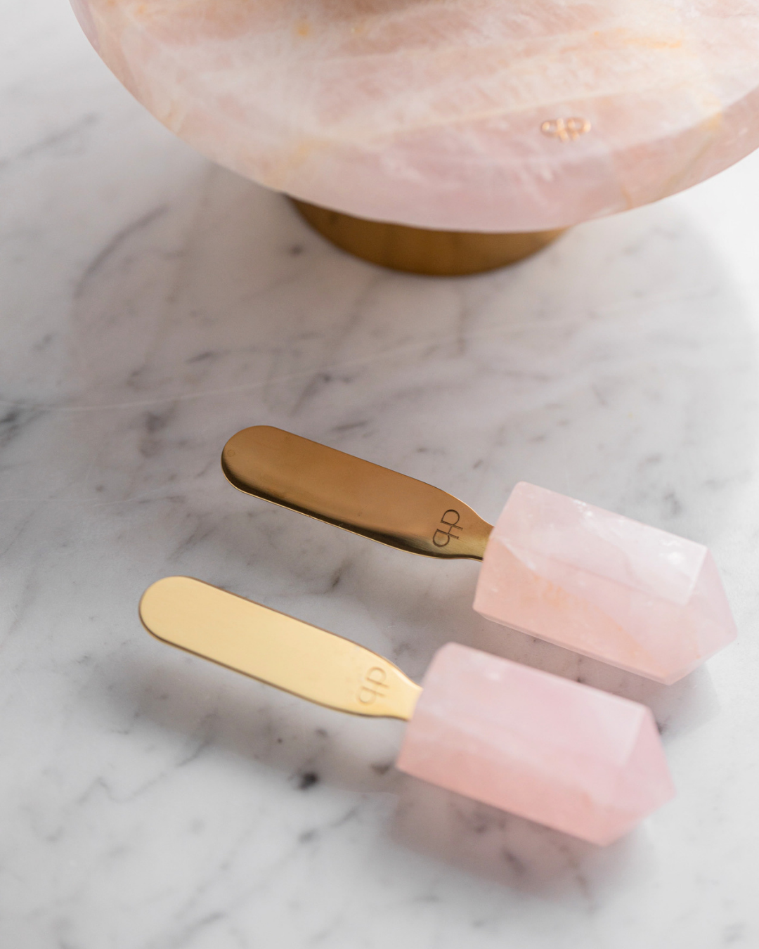 Espátulas Voler Gold - Quartzo Rosa
