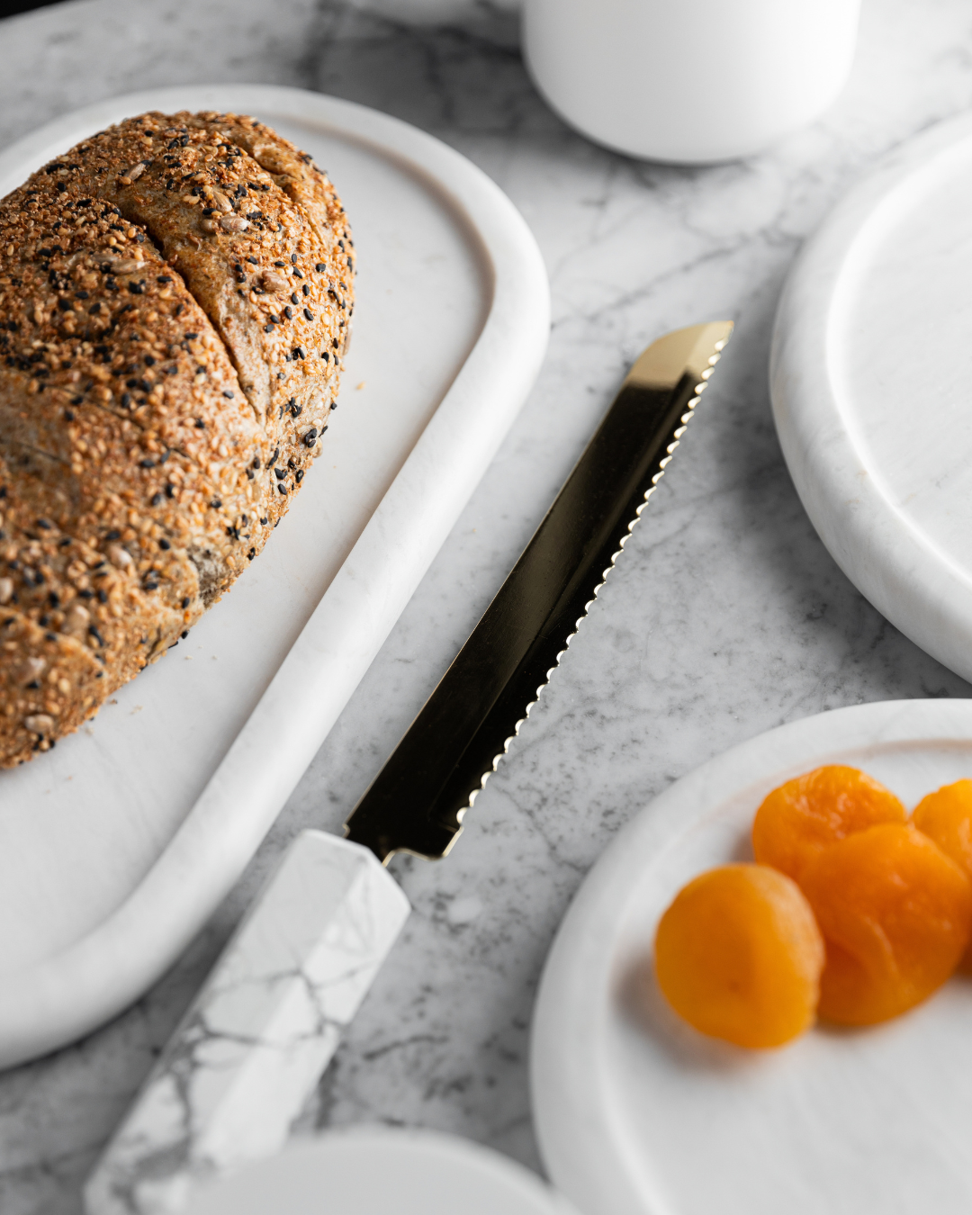 Faca para Pão Gold - Howlita