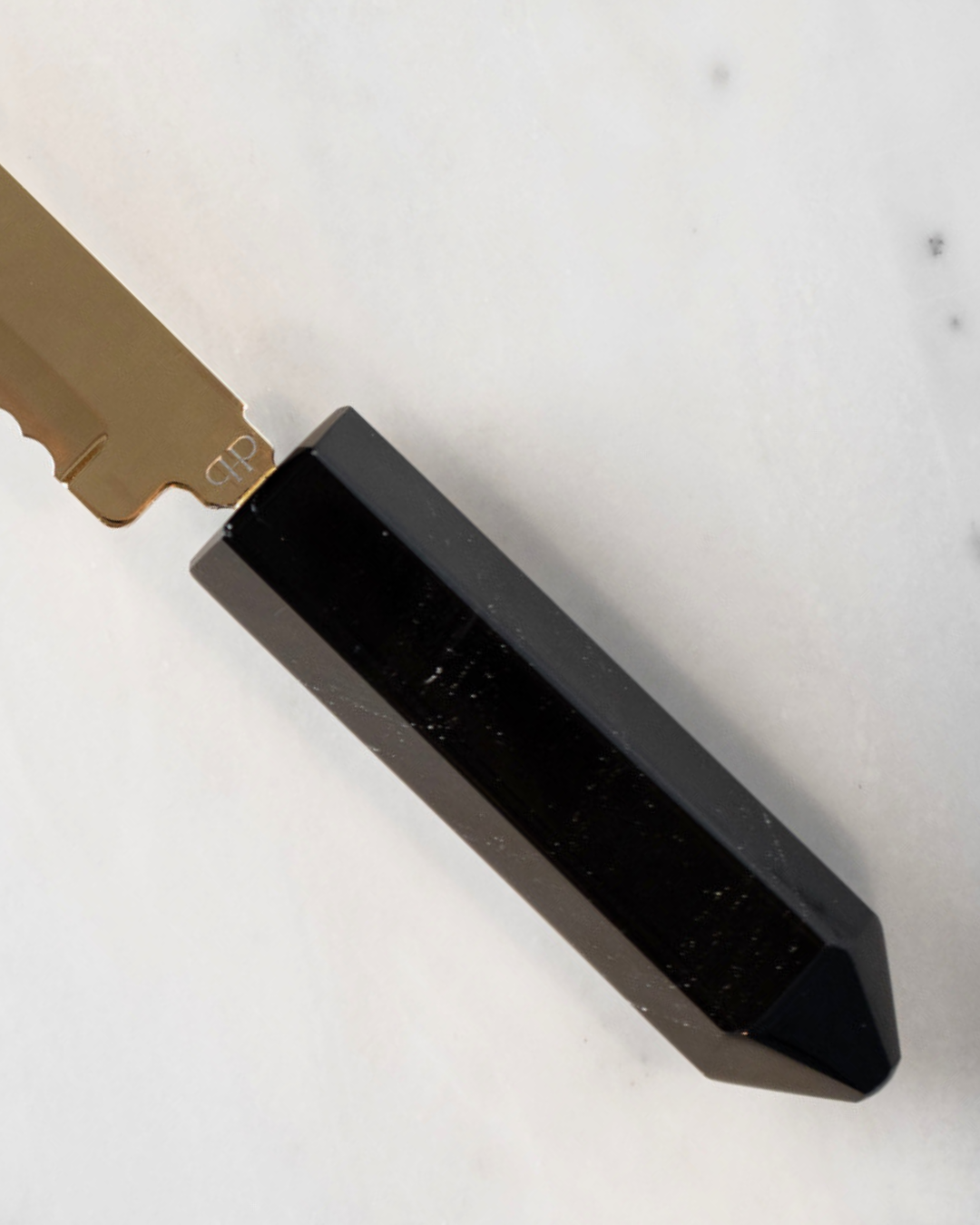 Faca para Pão Gold - Obsidiana Negra