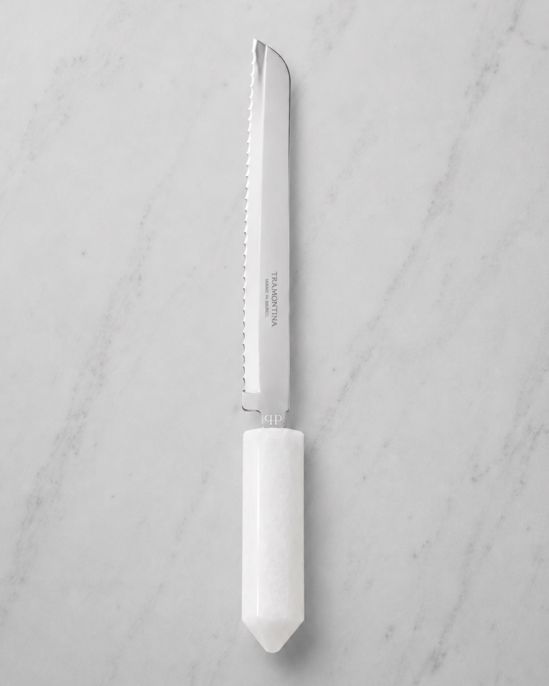Faca para Pão Silver - Quartzo Branco
