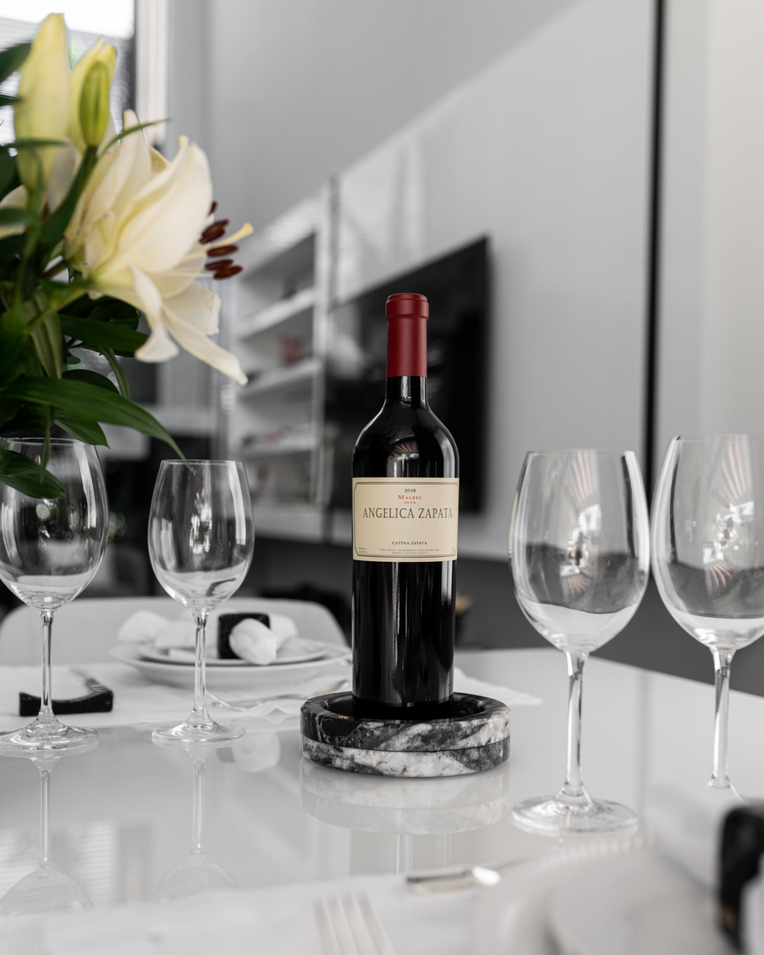 Porta-Vinho de Mesa - Nero Marquina