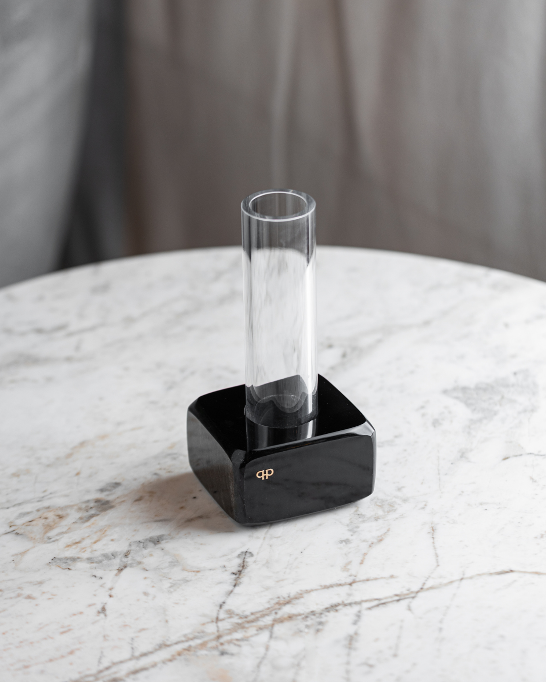 Vaso Solitário Acrílico - Obsidiana Negra
