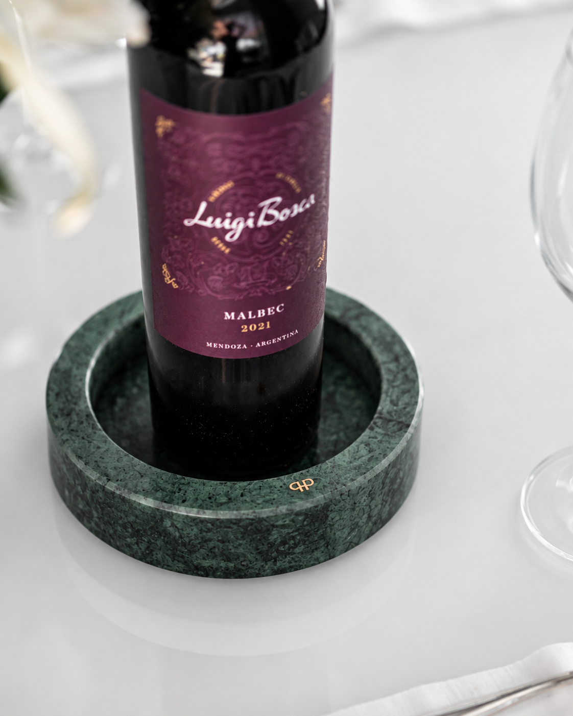 Porta-Vinho de Mesa - Verde Guatemala