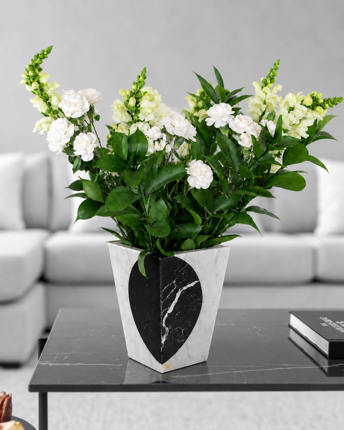 Vaso Moon - Lua Nero Marquina